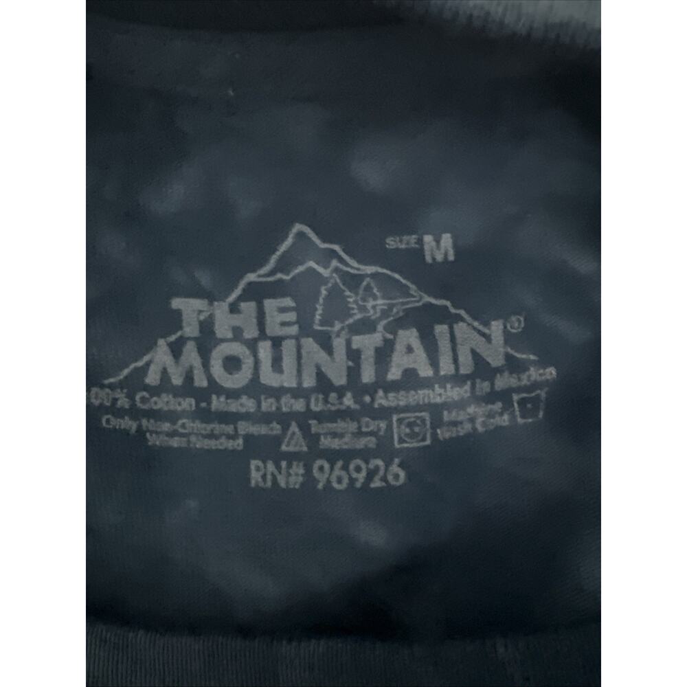 The Mountain Mens Blue Tie Dye Pocket Kitten Graphic T-Shirt Medium Stretch - Picture 7 of 7